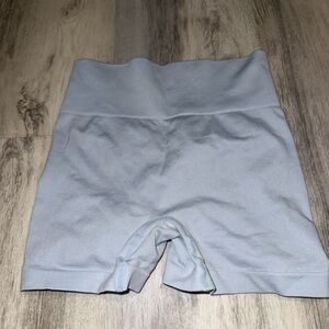 Women's Light Blue High-Waisted Shorts